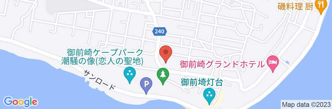 御前崎ユース・ホステルの地図