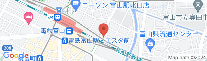 アパホテル〈富山駅前〉の地図