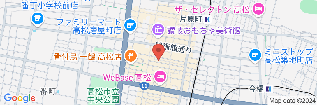 Tabist ビジネスホテル ジャパン 高松 香川の地図