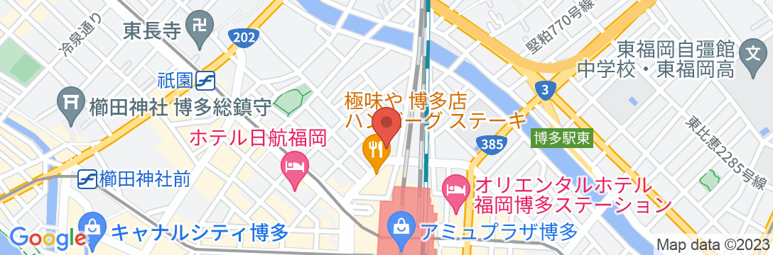西鉄ホテル クルーム博多の地図