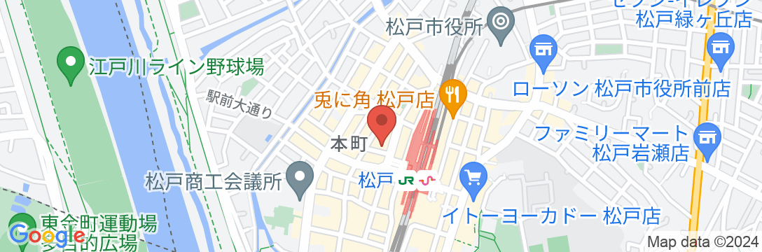 サウナ・カプセルイン クレスト松戸の地図