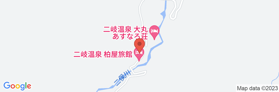 二岐温泉 旅館 ふじやの地図