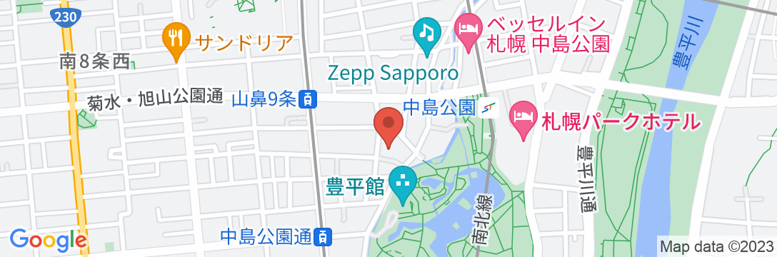 プレミアホテル 中島公園 札幌の地図