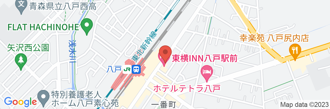 東横INN八戸駅前の地図