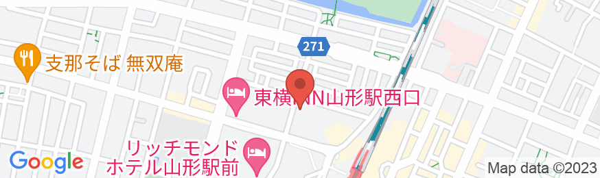 東横INN山形駅西口の地図