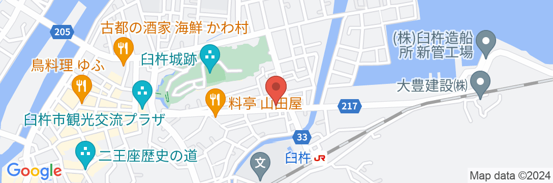 喜安屋旅館の地図