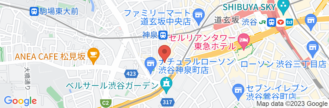 東急ステイ渋谷 (道玄坂上)の地図