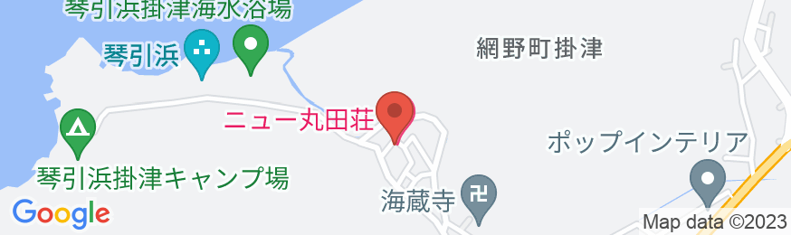 鳴き砂温泉 ニュー丸田荘の地図
