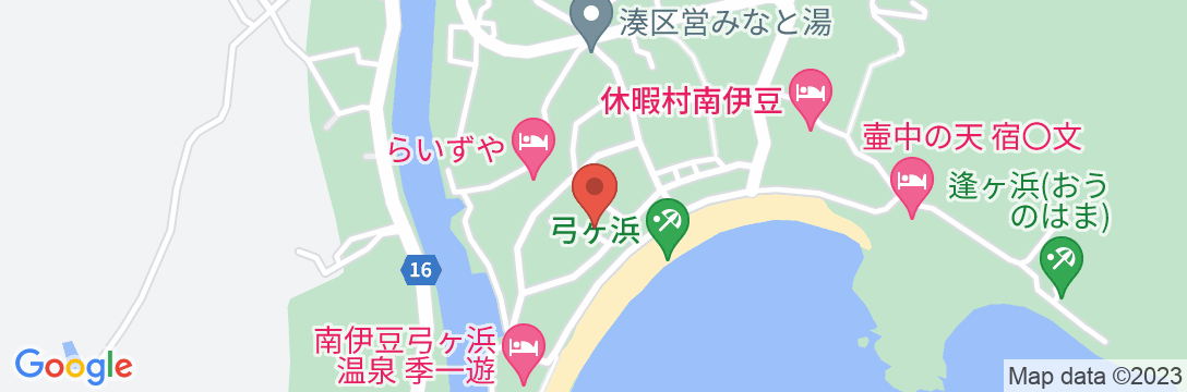弓ヶ浜温泉 シーサイド・イン はまだやの地図