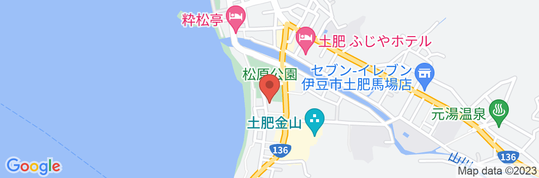 土肥温泉 田中屋の地図