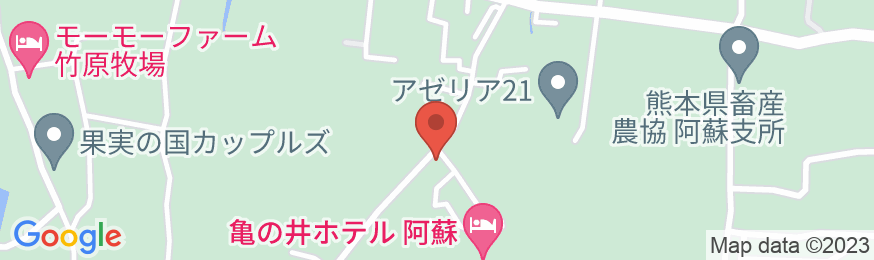 亀の井ホテル 阿蘇の地図