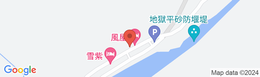 新穂高温泉 蒲田川荘の地図
