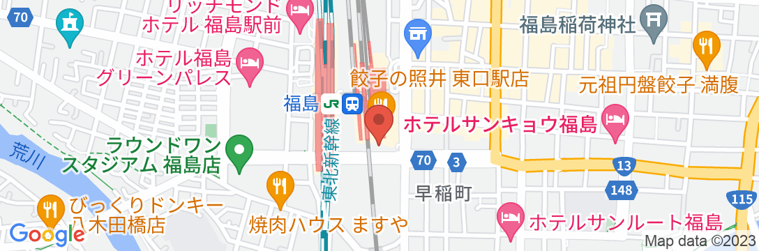 JR東日本ホテルメッツ福島の地図