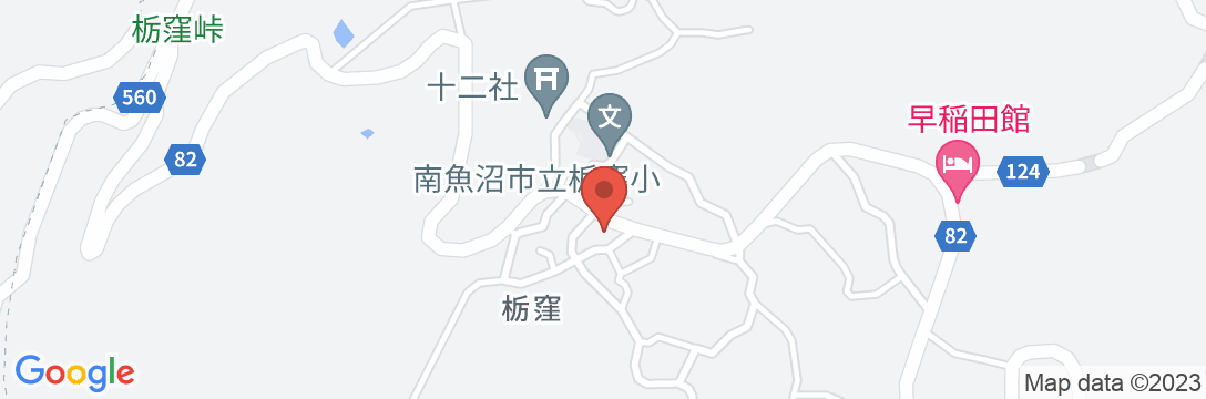 栃窪温泉 旅館 銀峰閣月乃湯の地図