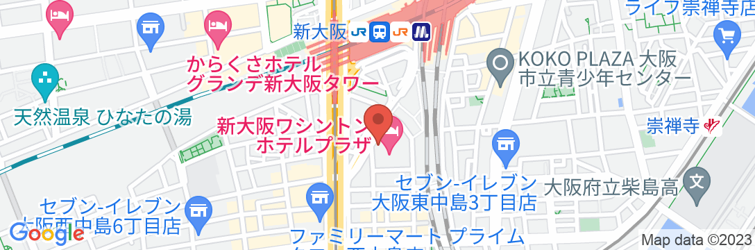 新大阪ワシントンホテルプラザの地図