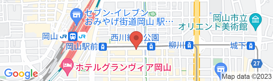 岡山ワシントンホテルプラザの地図