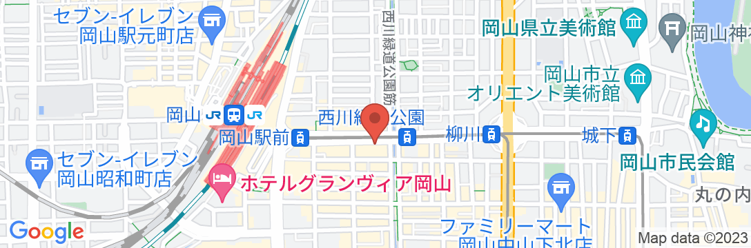 岡山ワシントンホテルプラザの地図