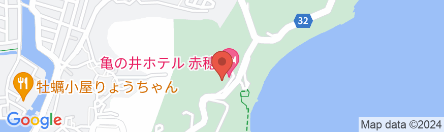 亀の井ホテル 赤穂の地図
