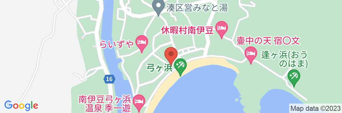 弓ヶ浜温泉 民宿 おくむら荘の地図