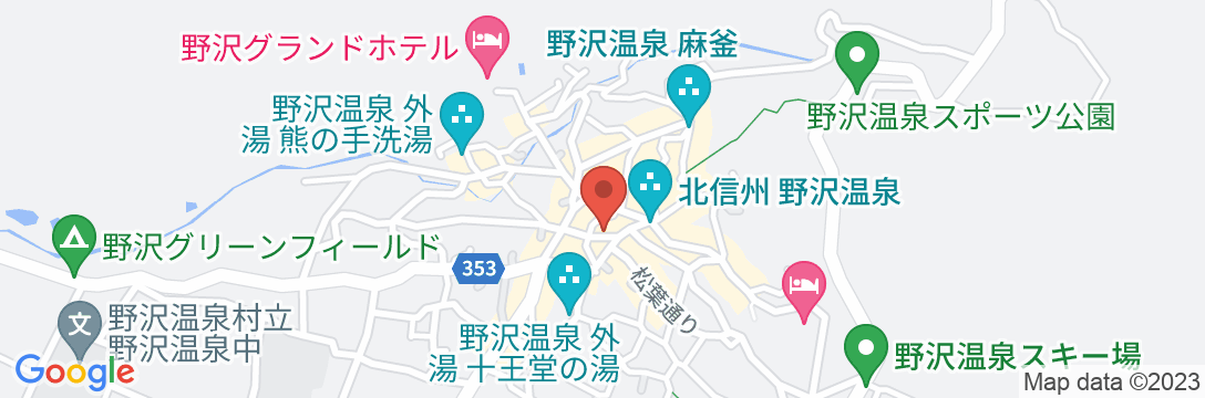 野沢温泉 ますや旅館の地図