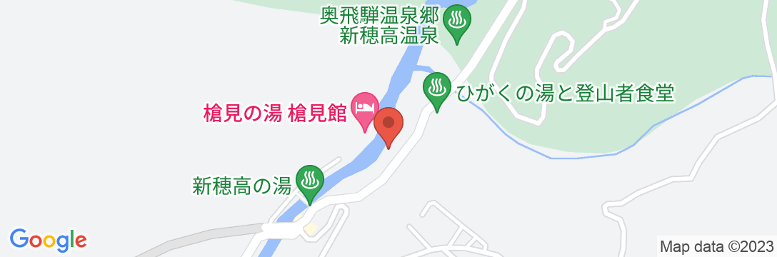 新穂高温泉 槍の郷の地図