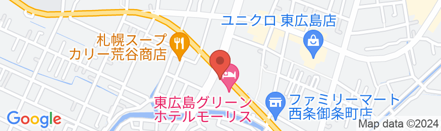 東広島グリーンホテルモーリスの地図