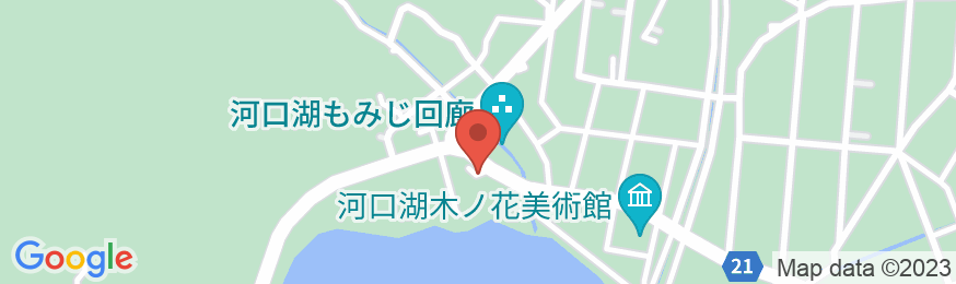富士河口湖温泉 秀峰閣 湖月の地図