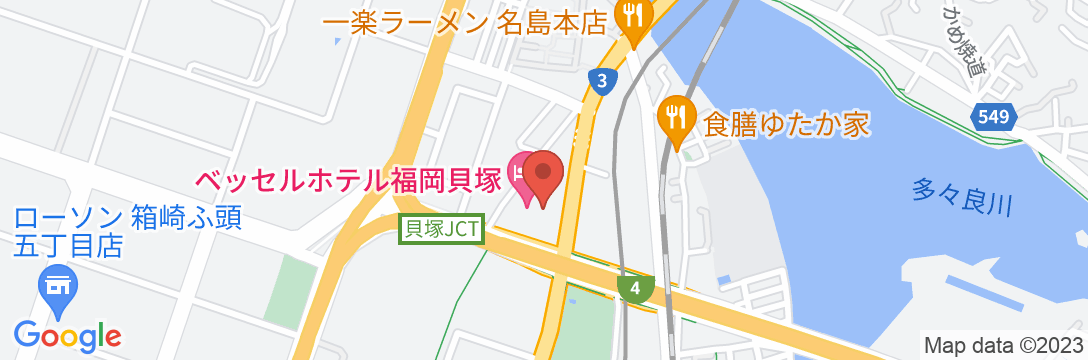 ベッセルホテル福岡貝塚の地図