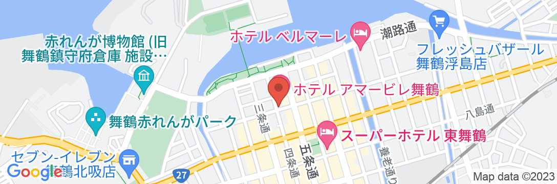 ホテル アマービレ舞鶴の地図