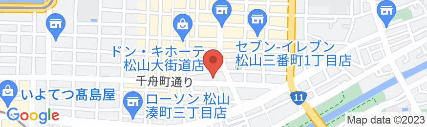 ホテルNo.1松山の地図