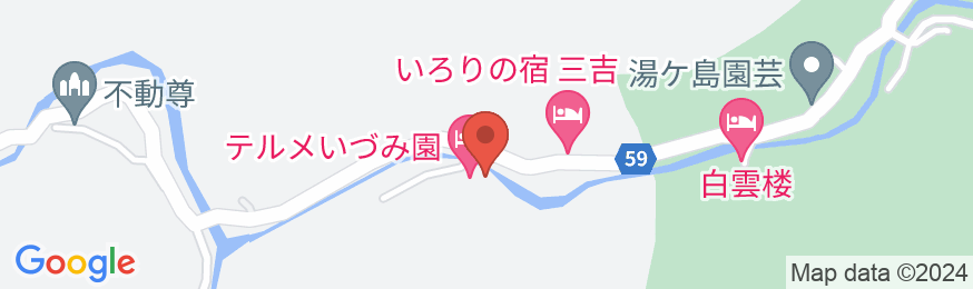 天城湯ヶ島温泉郷 テルメ いづみ園の地図