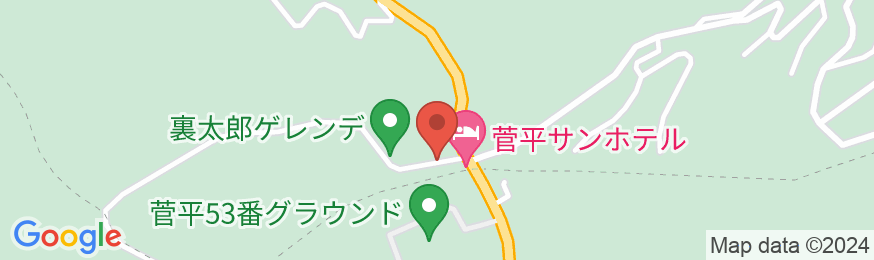 菅平 サンホテルの地図