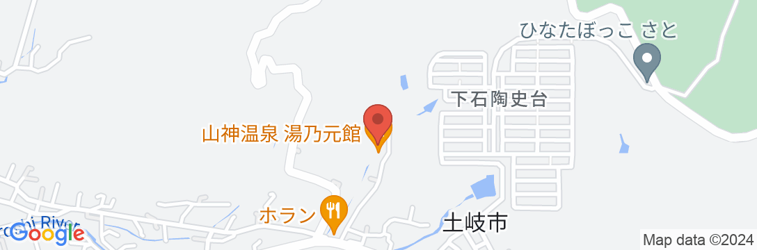 山神温泉 湯乃元館の地図