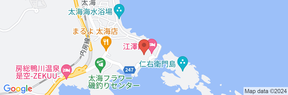 釣り宿 清九郎の地図