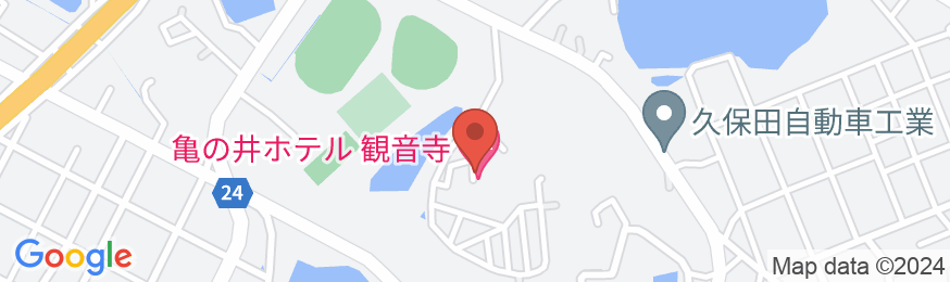 亀の井ホテル 観音寺の地図