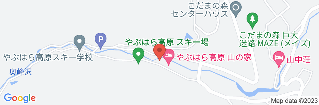 高原荘<長野県木曽郡>の地図
