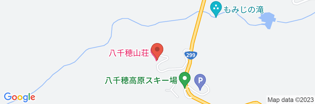 八千穂山荘の地図