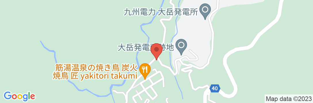 大岳温泉 旅館 泉水荘の地図