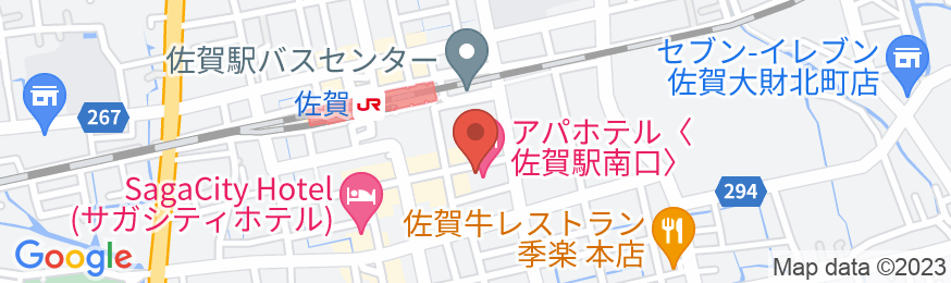 アパホテル〈佐賀駅南口〉の地図