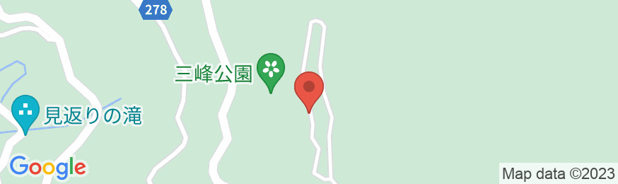 大滝温泉 三峯神社 興雲閣の地図