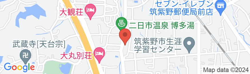 二日市温泉 扇屋旅館<福岡県>の地図