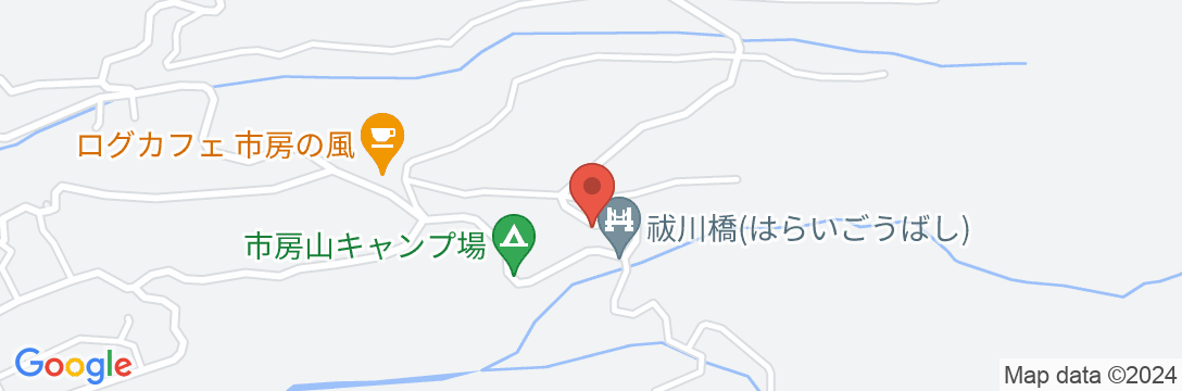 九州中央山地国定公園 市房山キャンプ場の地図