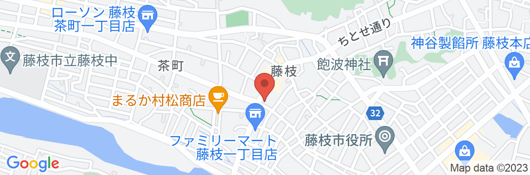 東海道 藤枝市 ビジネスホテル ホテル富岡屋の地図