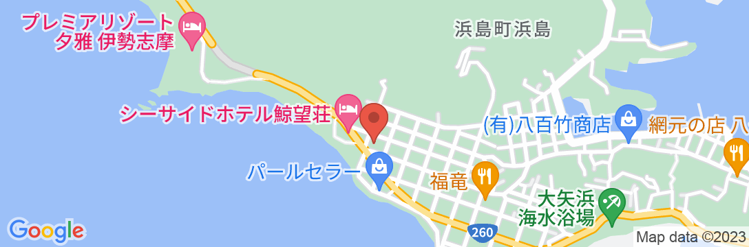 湯元館 ニュー浜島 別館花の館 椿の地図