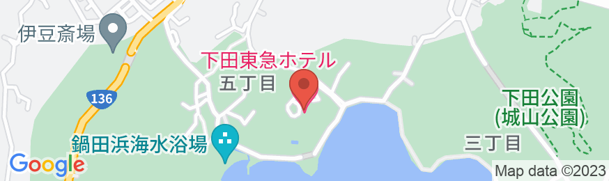 下田東急ホテルの地図