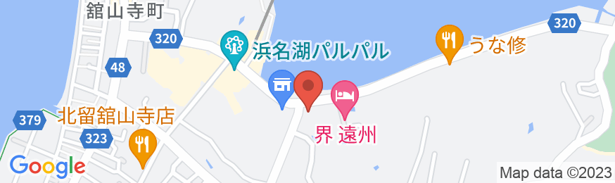 浜名湖かんざんじ温泉 時わすれ 開華亭の地図