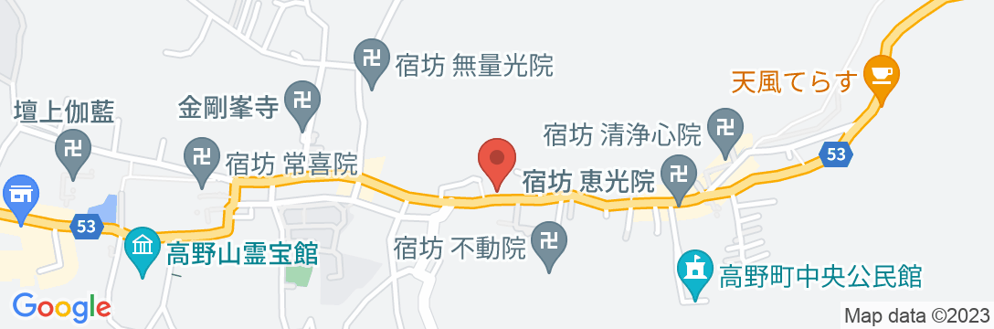 宿坊 大円院の地図