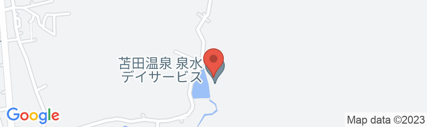 苫田温泉 いやしの宿 泉水の地図