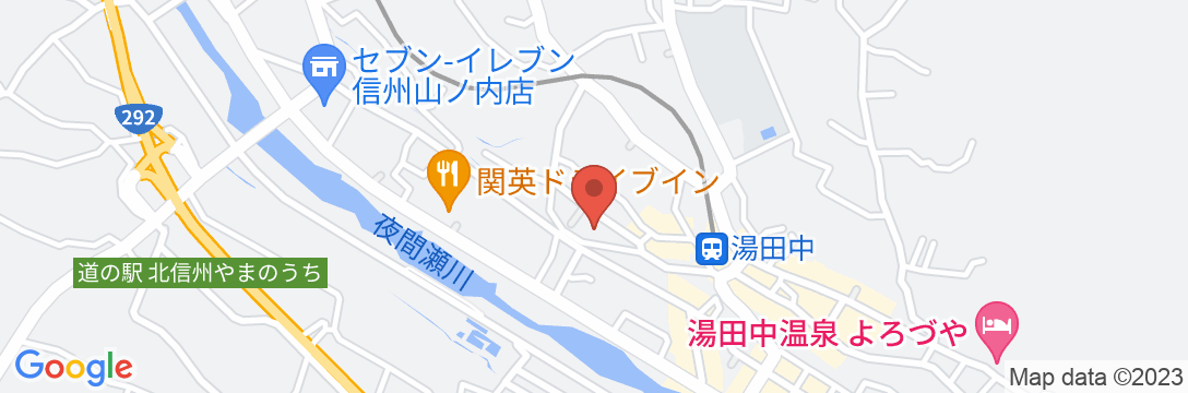 湯田中温泉 ホテル椿野の地図