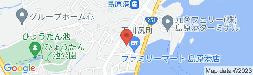 島原温泉 旅館海望荘の地図